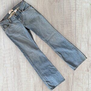 LEVI'S Signature Stretch Y2K Low Rise Slim Bootcut Light Wash Jeans Size 11